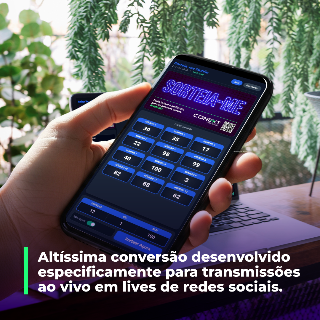 Demonstração do Aplicativo Web de Sorteio Mobile